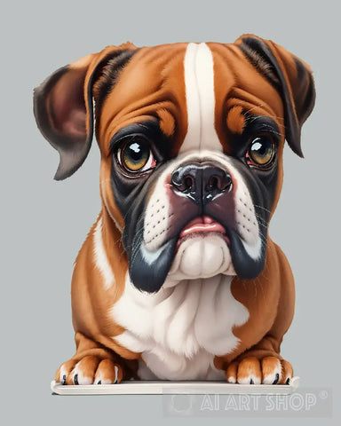 Boxer Puppy Dog Ai Artwork