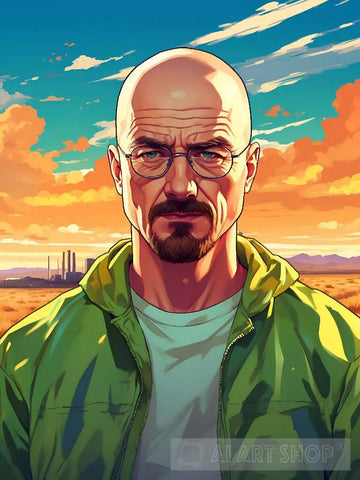Breaking Bad Wall Painting Ai