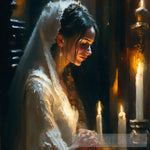 Brides Prayer Portrait Ai Art