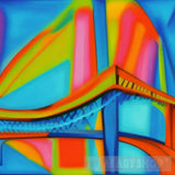 Bridge Over Denial Abstract Ai Art