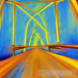 Bridge Over Denial Abstract Ai Art