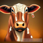 Brown Cow Animal Ai Art