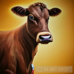 Brown Cow Animal Ai Art