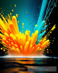 Bubbly Paint Explosion 2 Ai Artwork