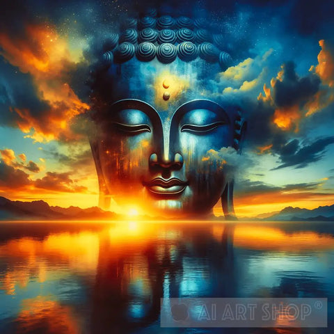 Buddha Enlightenment V1 Ai Artwork