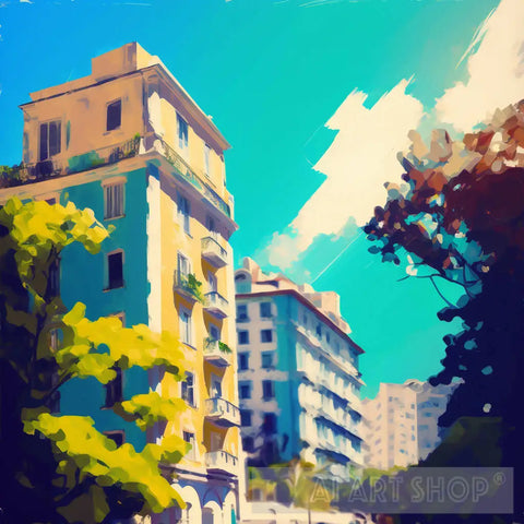 Buildings Abstract Ai Art