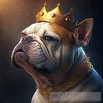 Buldog King Animal Ai Art