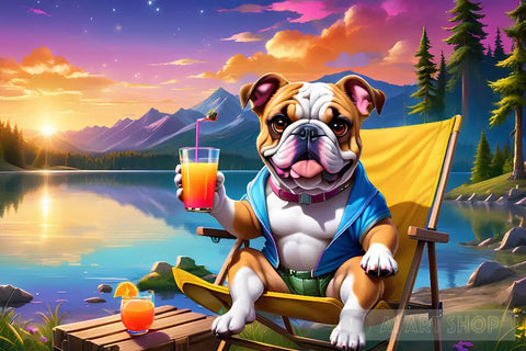 Bulldog’s Day Off Animal Ai Art