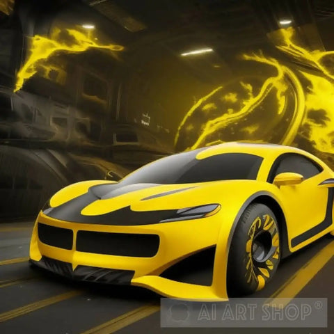 Bumblebee Electric Car Modern Ai Art