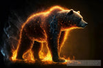 Burning Fire Animal Bear 2 Animal Ai Art