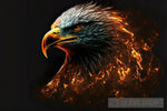 Burning Fire Animal Eagle Animal Ai Art