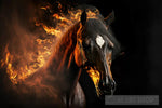 Burning Fire Animal Horse Animal Ai Art