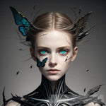 Butterflies Portrait Ai Art