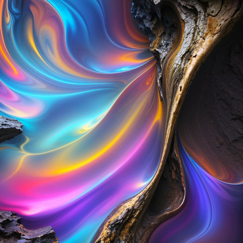 Contrast In Nature Fluid Contrast – A Harmony of Nature & Abstraction