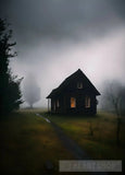 Cabin In The Mountains Ai Artwork