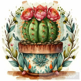 Cactus In Pot Ai Artwork