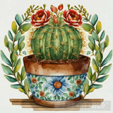Cactus In Pot Ai Artwork