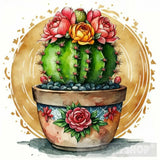 Cactus In Pot Ai Artwork