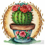 Cactus In Pot Ai Artwork