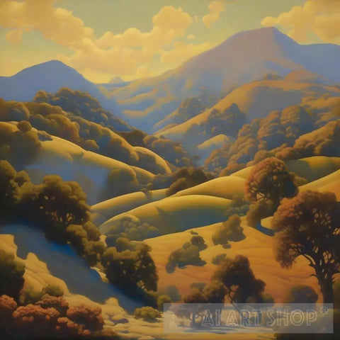 California Hills Surrealism Ai Art