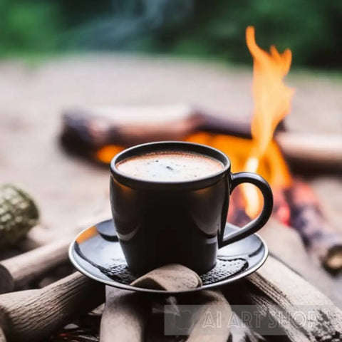 Campfire Coffee Ai Artwork