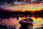 Canoe 01 Impressionism Ai Art