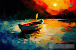 Canoe 02 Impressionism Ai Art