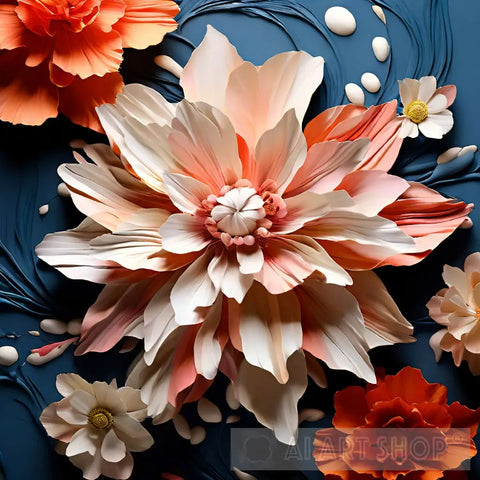 Captivating Close - Up: A Multitude Of Petals In Bloom (This Title Highlights The Close - Up Nature