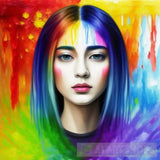 Captivating Colors Art: A Splendid Blend Of Vibrant Hues And Luxurious Designs Portrait Ai Art