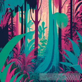 Captivating Dense Jungle Of Trees Ai Artwork