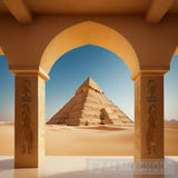 ’Captivating Depiction: The Ancient Majesty Of Egyptian Pyramids’ Portrait Ai Art