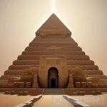 ’Captivating Depiction: The Ancient Majesty Of Egyptian Pyramids’ Portrait Ai Art