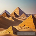 ’Captivating Depiction: The Ancient Majesty Of Egyptian Pyramids’ Portrait Ai Art