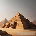 ’Captivating Depiction: The Ancient Majesty Of Egyptian Pyramids’ Portrait Ai Art