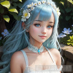 Captivating Realistic Portrayal Of A Beautiful And Adorable Young Girl Contemporary Ai Art