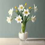 Capturing Nature’s Elegance: The Narcissus Wall Painting Landscape Ai Art