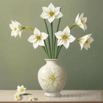 Capturing Nature’s Elegance: The Narcissus Wall Painting Landscape Ai Art