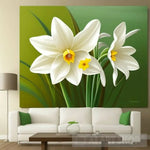 Capturing Nature’s Elegance: The Narcissus Wall Painting Landscape Ai Art