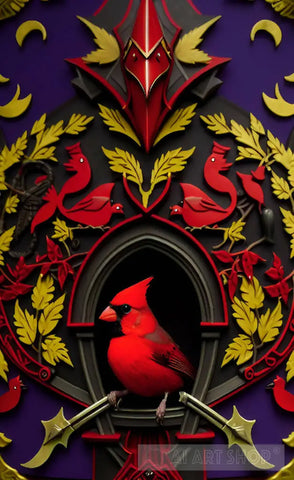 Cardinal Bird 5 Ai Artwork