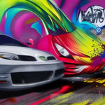 Cars Hight Speed Street Ai Art