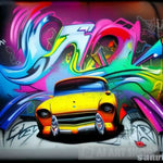 Cars Hight Speed Street Ai Art