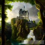 Castle On Hill Architecture Ai Art