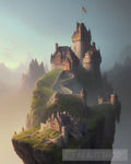 Castle On Top Of Mountian Ai Artwork