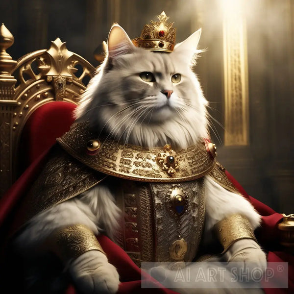 Roman Riding Cat Cat as king of Holy Roman empire.