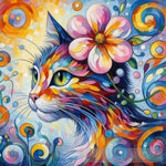 Cat Coloring Paint Ai Painting