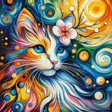 Cat Coloring Paint Ai Painting