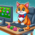 Cat Gamer Cartoon Animal Ai Art