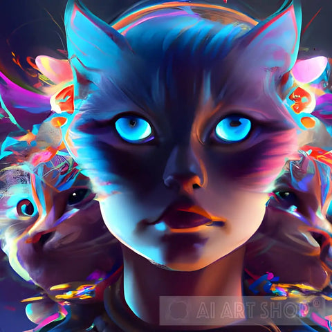 Cat/Human Animal Ai Art