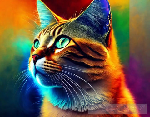 Cat Tale Abstract Ai Art