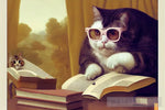 Cat With Glasses Ai Painting